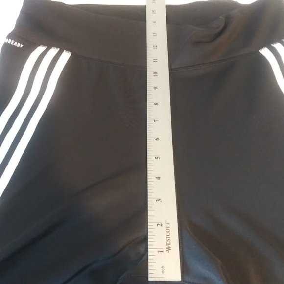 Adidas Aeroready Women's Size XL High Rise 3 Striped Compression Active Pants - Picture 11 of 12